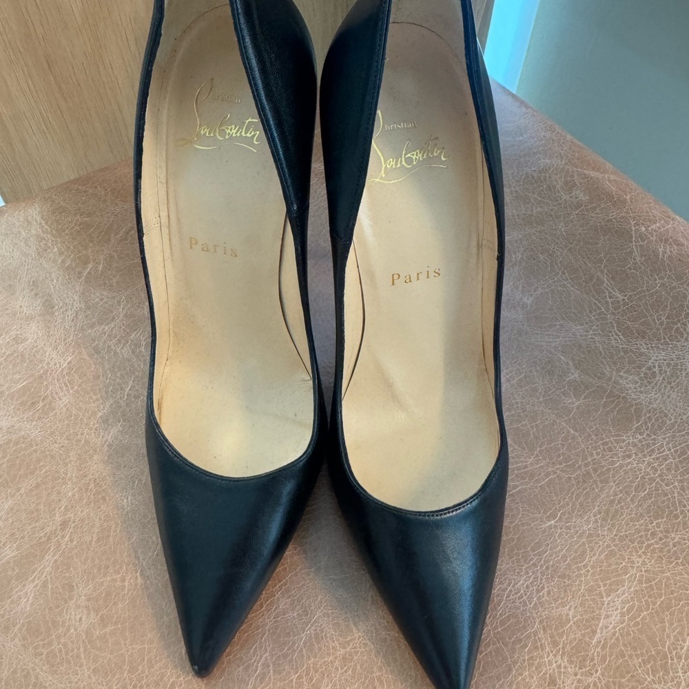 Kate Red Sole High-Heel Pumps, Black  37